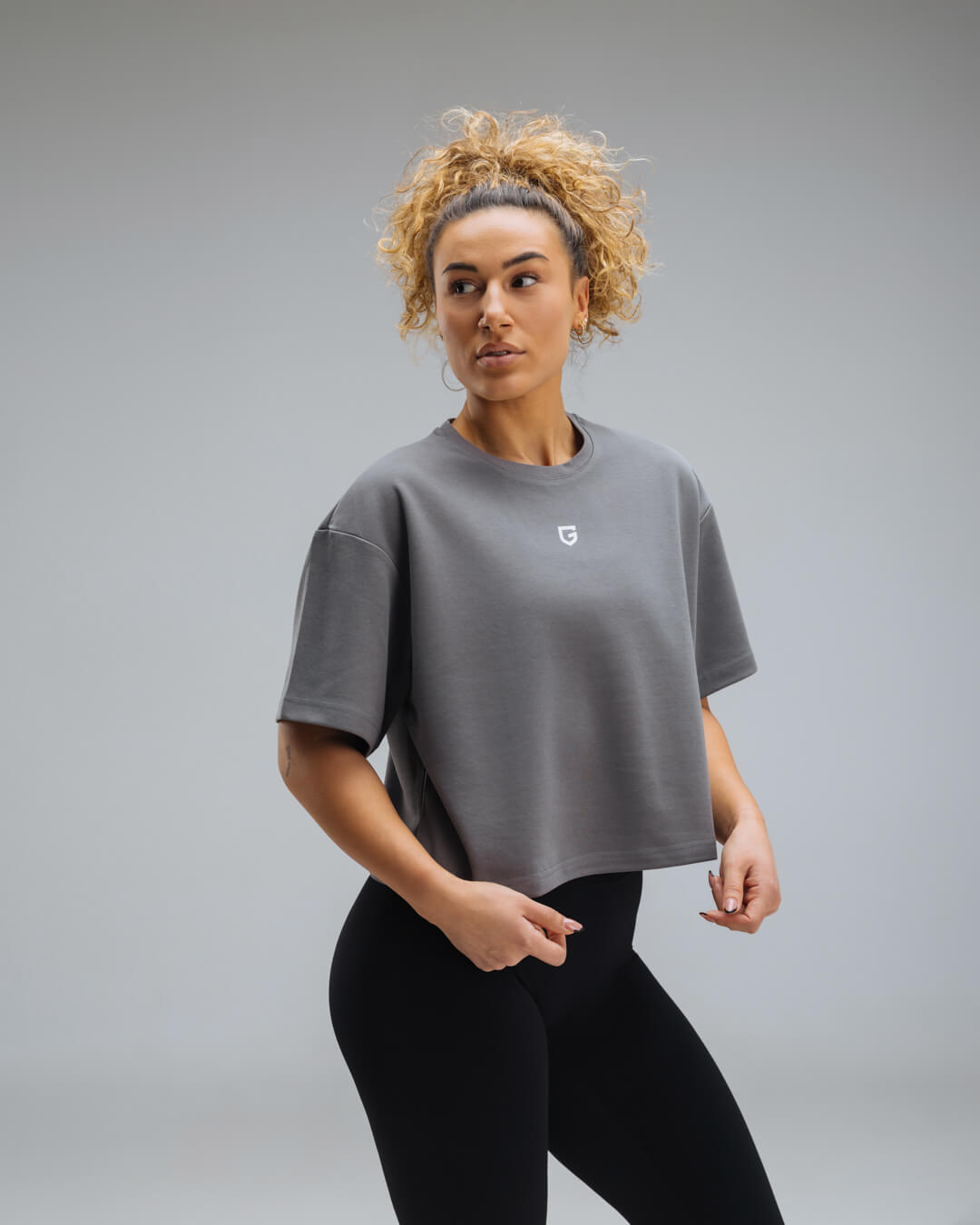BOXY Tee Steel Grey